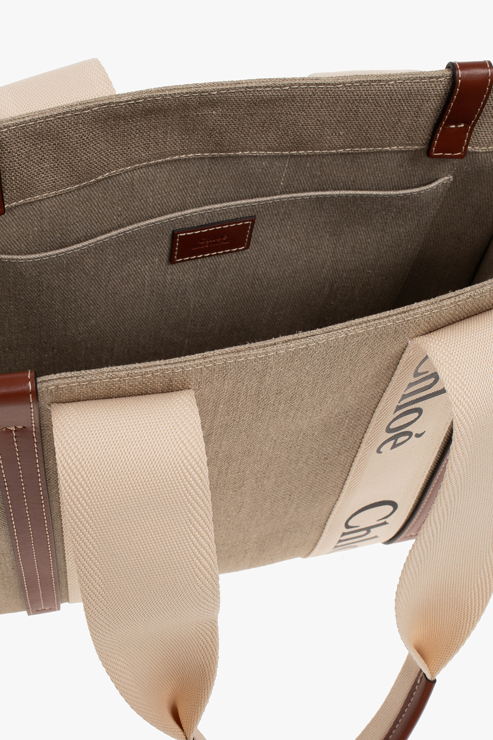 【関税込み】CHLOE SHOPPING 'WOODY MEDIUM' Beige 'Woody Medium' shopper bag Chloé - Vitkac Italy